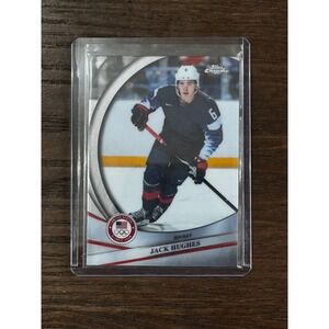 2026 Topps Chrome Jack Hughes USA Olympic Team Hockey Card #37 New Jersey Devils